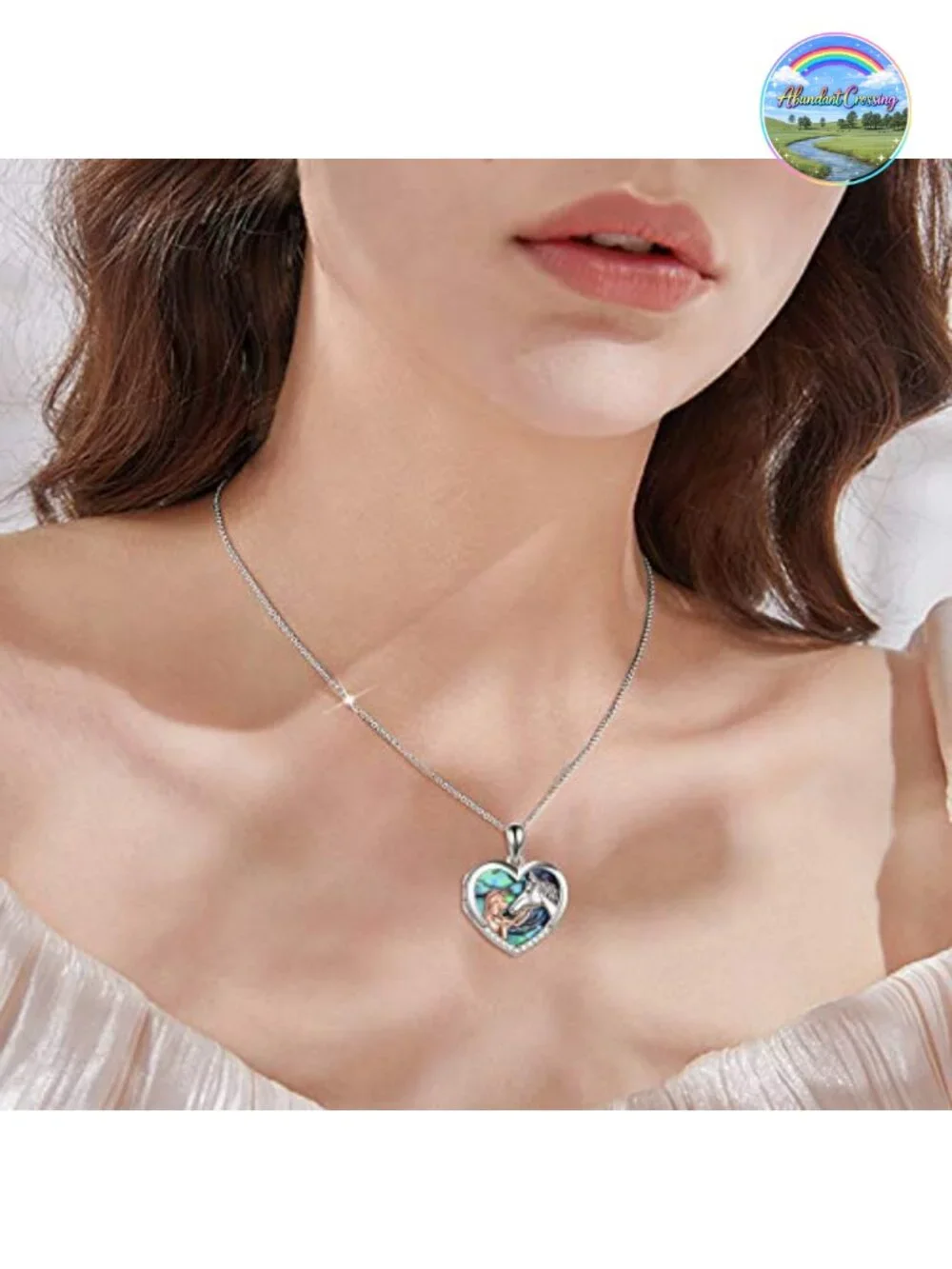 925 Sterling Silver Horse Pendant Necklace Women Gift